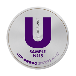 U Sample Licorice Mint No.15 Portion Snus