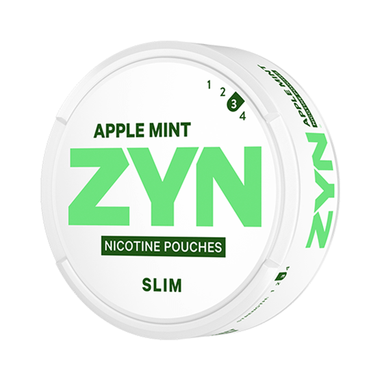 ZYN Slim Apple Mint Strong All White Portion