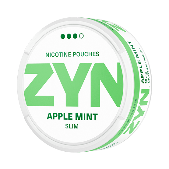 ZYN Slim Apple Mint Strong All White Portion