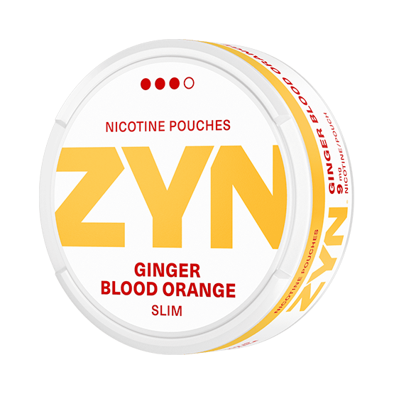 ZYN Slim Ginger Blood Orange Strong All White Portion