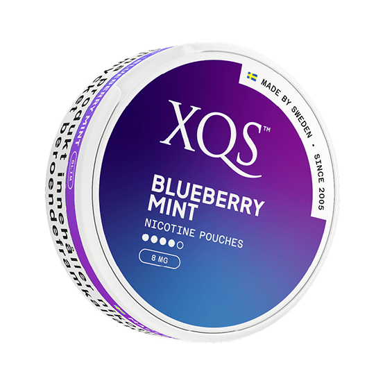 XQS Blueberry Mint Slim All White Portion