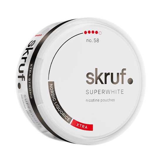 Skruf Super White Nordic #4 Slim Extra Strong All White Portion