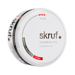 Skruf Superwhite No.58 Nordic Liquorice Xtra Stark