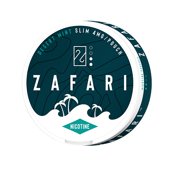 Zafari Desert Mint 4mg Slim All White Portion