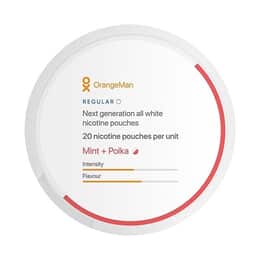 OrangeMan Mint + Polka Slim Normal All White Portion