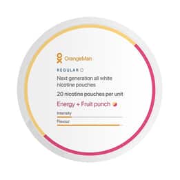 OrangeMan Energy + Fruit Punch Slim Normal All White Portion