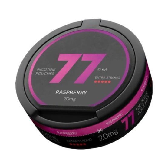 77 Raspberry Slim Extra Strong All White Portion