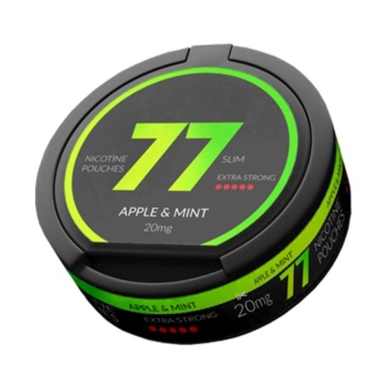 77 Apple Mint Slim Extra Strong All White Portion
