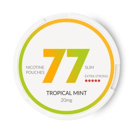 77 Tropical Mint Slim Extra Strong All White Portion