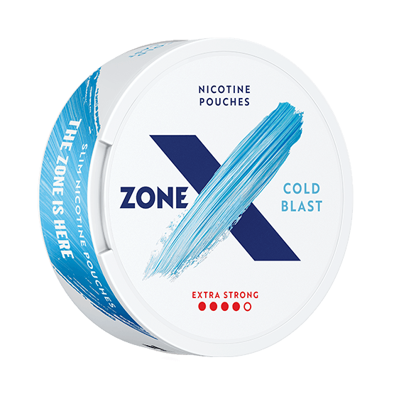 ZONE X Cold Blast Slim Extra Strong All White Portion