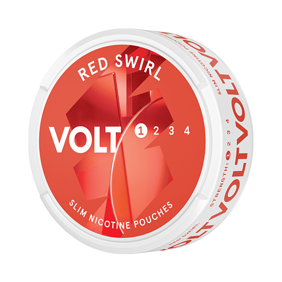 VOLT Red Swirl Slim All White Portion