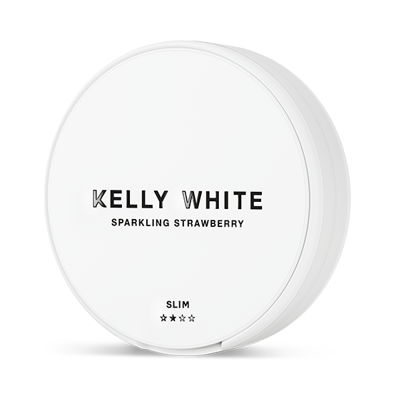 Kelly White Sparkling Strawberry Slim All White Portion