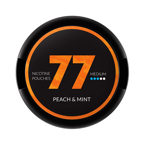 77 Nicotine Pouches Peach & Mint